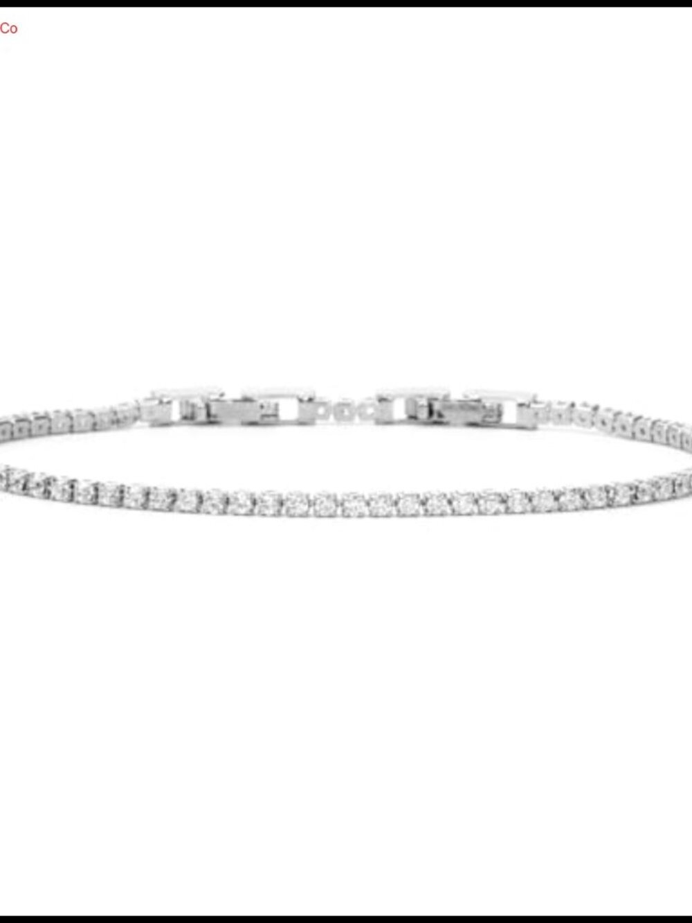 Dainty 14K Gold Plated Cubic Zirconia Tennis Bracelet Sparkly